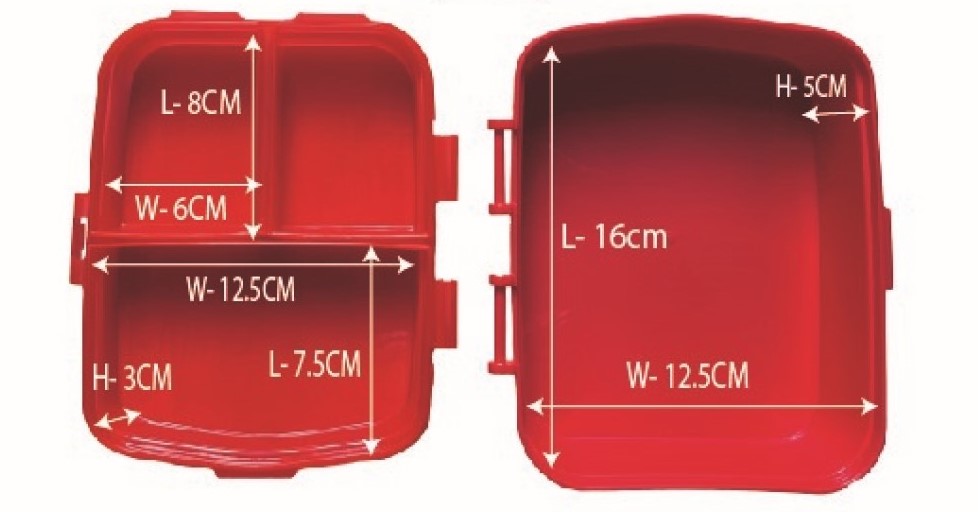 Peppa Pig XL Multi Compartment Lunch Box - Image 5