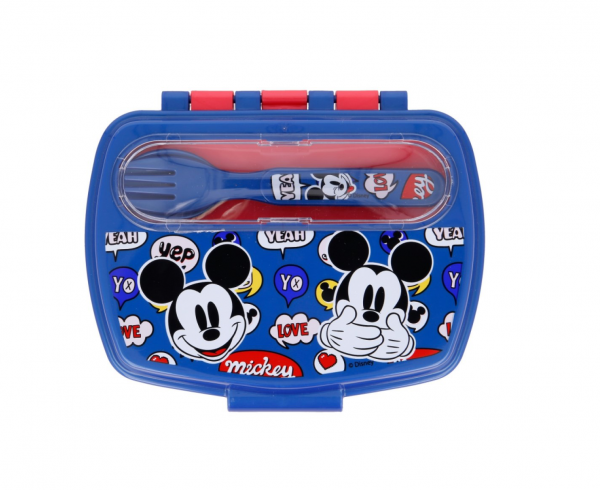 Mickey Lunch Box With Cutlery