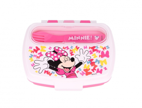 Minnie Lunch Box With Cutlery