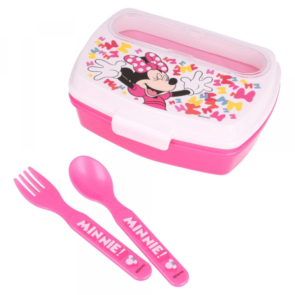 Minnie Lunch Box With Cutlery - Image 2