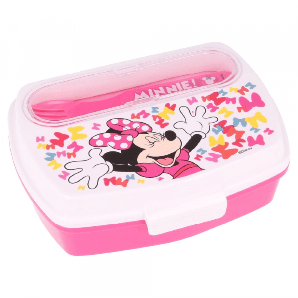 Minnie Lunch Box With Cutlery - Image 3