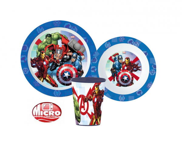 Avengers 3Pcs Micro Dinner Set