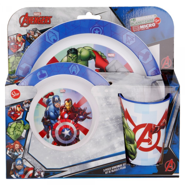 Avengers 3Pcs Micro Dinner Set - Image 2
