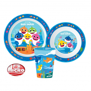 Baby Shark 3Pcs Micro Dinner Set