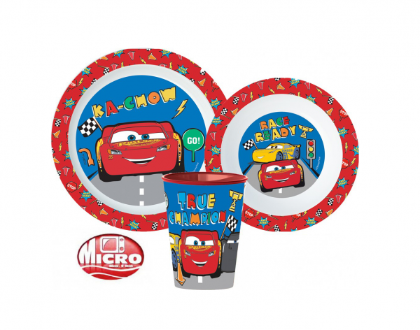 Cars 3Pcs Micro Dinner Set