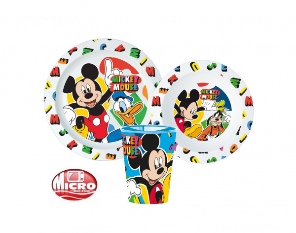 Mickey 3Pcs Micro Dinner Set
