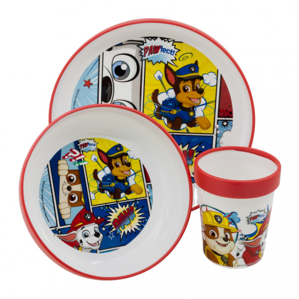 Paw Patrol 3pcs Premium Micro Dinner Set
