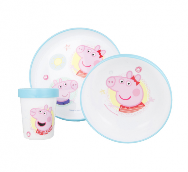 Peppa Pig 3pcs Premium Micro Dinner Set