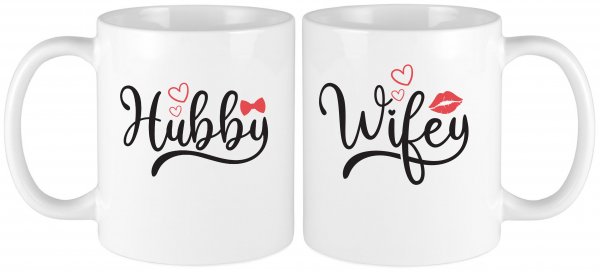 Hubby & Wifey Mug Set