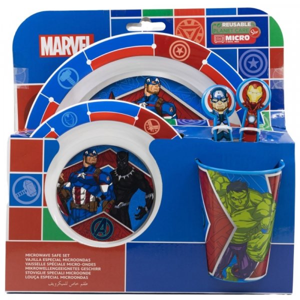 Avengers 5pcs Micro Dinner Set - Image 2