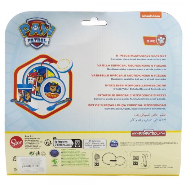 Paw Patrol 5pcs Premium Micro Dinner Set - Image 3