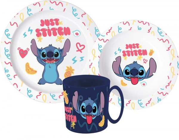 Stitch 3Pcs Micro Dinner Set