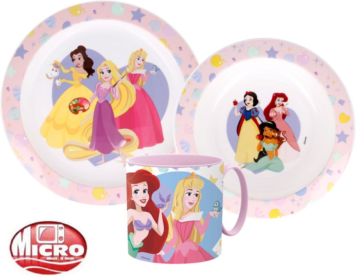 Princess 3Pcs Micro Dinner Set